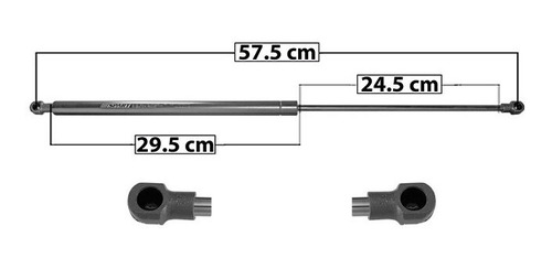 Amortiguador 5a Puerta Izq O Der Ford Fiesta 97-02 Spart