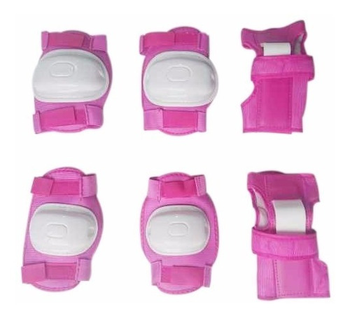 Kit De Proteccion De Patinaje Para Niña Rosado