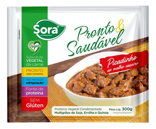 Picadinho Vegano Pronto E Saudável - Sora - 300 G