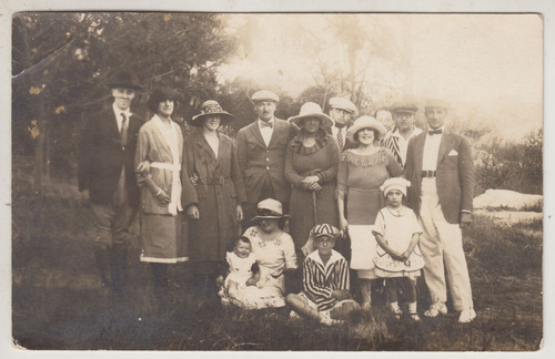 1920 Piriapolis Postal Fotografia Social Real Massanet Goula