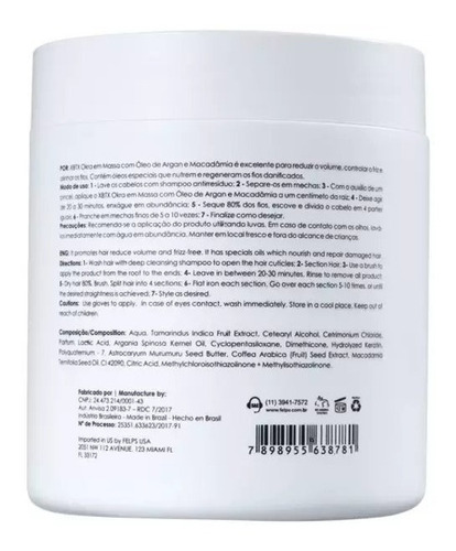 Felps Quiabo Xbtx Redutor De Volume 500g
