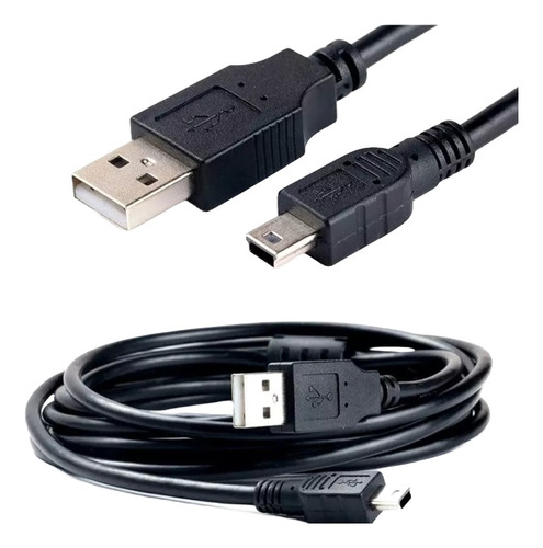 Cable Carga Datos Usb A A Mini Usb B, V3, Ps3,psp  3 Metros 