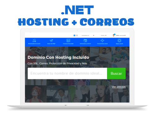 Dominio Net + Web Hosting Anual + Correos Empresarial