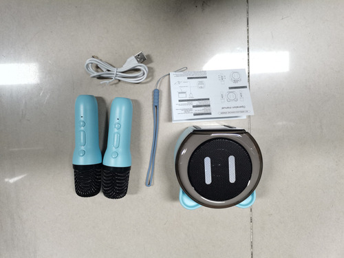 Micrófono Con Altavoz Inalámbrico Karaoke Machine 2 Micrófon