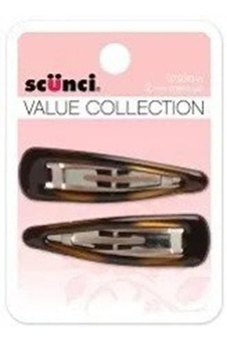 Imagen 2 de 5 de Conair Scunci Set Blister X 2 Hebillas De Cabello De Carey
