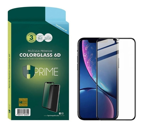 Imagem 1 de 3 de Película Hprime 6d Colorglass iPhone 6.5 11 Pro Max & Xs Max