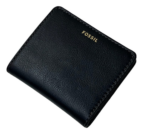 Fossil Monedero Tarjetero Negro Dama Cuero Original