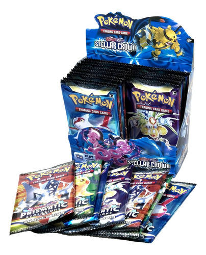 Caja Cartas Pokémon Genéricas X36 Sobres, En Español Uno