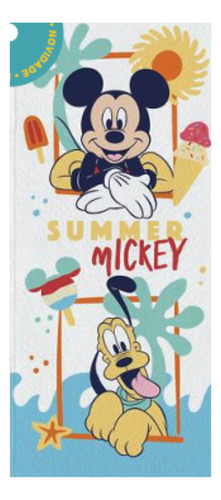 Toalha Banho Felpuda Infantil Mickey Lepper 60cmx1,20m