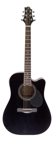 Guitarra Electroacústica Greg Bennett D-1 Ce Negra Zurda