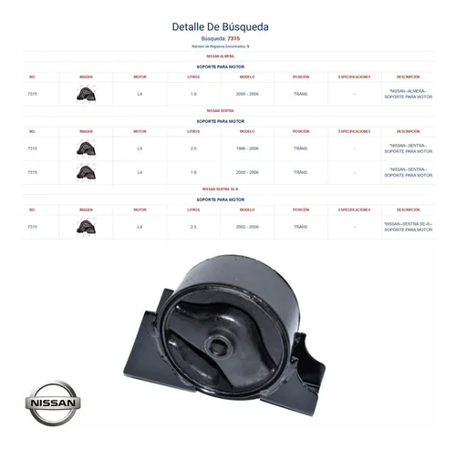 Soporte Caja Nissan Sentra B15 / Eagle Bhp