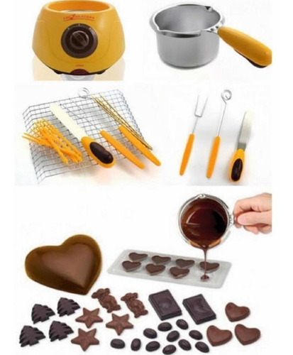 Maquina Derretir Chocolate Fondue + Accesorios