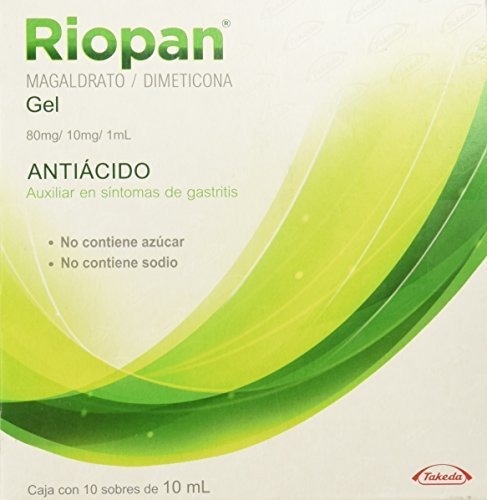 Riopan Gel 8 Mg Caja 10 Sobres 10 Ml
