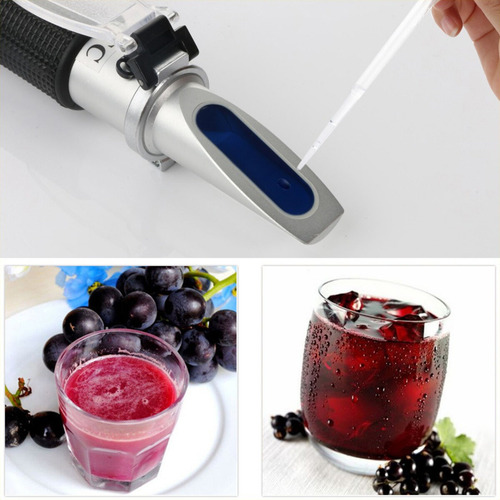 Refractómetro Para Vino % Brix Sumo Uva Y % Alcohol En Vino