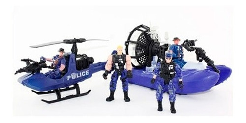 Imagen 1 de 3 de Policia Playset Vehiculo Figuras Y Accesorios 99345 Educando