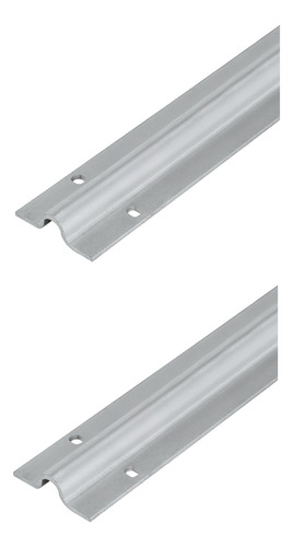 2 Guia Riel Inferior Tipo U 3m Inox P/rueda Comunello Merik