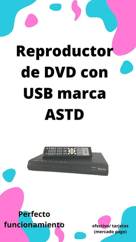 Reproductor De Dvd Con Usb Astd