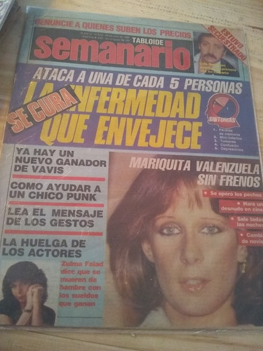 Revista Semanario Zulma Faiad Mariquita Valenzuela 6 1985