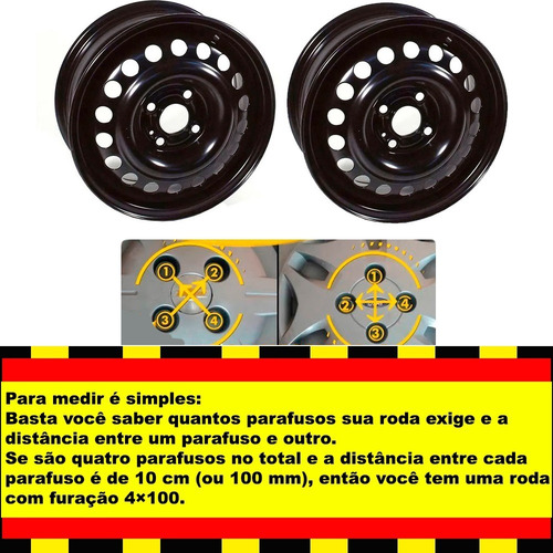 Imagem 5 de 7 de Jogo 4 Calotas Tampa Roda Ferro Fiat Aro 14 15 Amarok 4x100