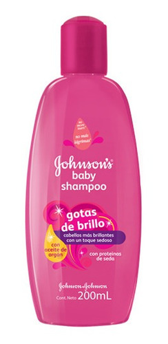 Shampoo Johnson´s 200ml  Gotas Brillo  Bebés Y Niños