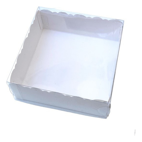 Cajas C/tapa De Acetato Para Cookies (12x12x5) X 10 Und.