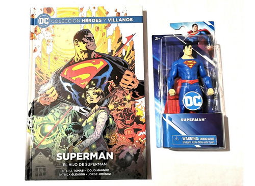 Superman Comic Dc + Figura 15 Cms