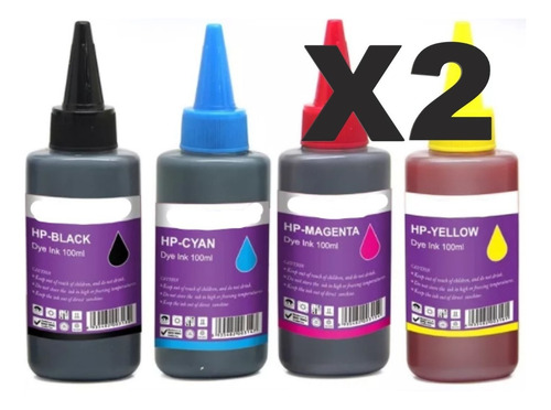 Tinta Dye Para Hp 100 Ml