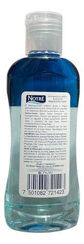 Desmaquillante Bifásico Notré Para Rostro Y Ojos 125 Ml