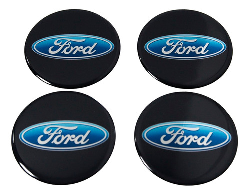 Adesivos Emblema Resinado Roda Ford 68mm Cl9 Fk