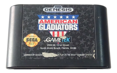 American Gladiators Juego Original Sega Genesis 1992 Gametek