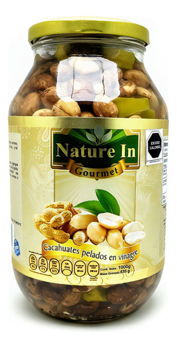 4 Cacahuate En Vinagre 1 Kg Gourmet Sin Cáscara/ Pack De 4