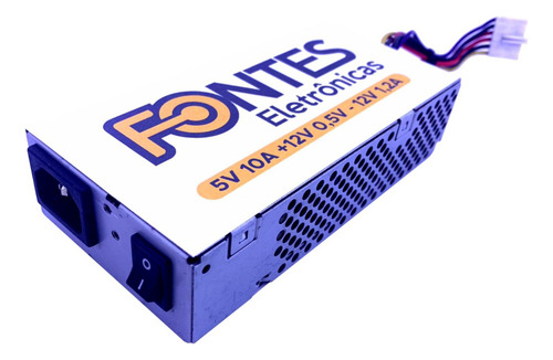 Fontek Bivolt 5v 10a +12v 0,5a -12v 1,2a Cisco Metálica