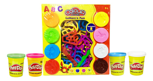 Play Doh Más Abecedario Moldes Palas Y Rodillo