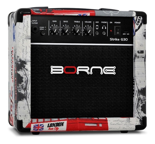 Cubo Amplificador Guitarra Borne Strike G30 London