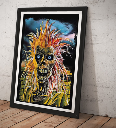 Cuadro Lamina Poster Iron Maiden Eddie Retro Ilustracion