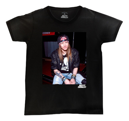 Axl Rose Pool Guns And Roses -  Remera 100% Algodón