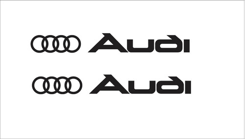 Par Adesivo Emblema Retrovisor Audi A3 S3 A4 Tt A1 A6 Branco