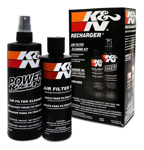 Kit Limpeza Filtro Ar K&n Kn Recharger + Brindes Exclusivos