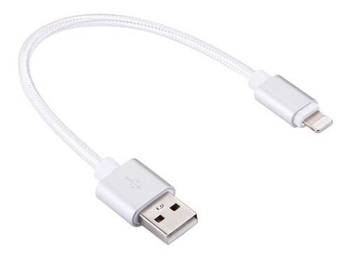 Imagen 1 de 3 de Cable Usb Corto Compatible Con iPhone X Xr Xs 6 7 8 6s Plus