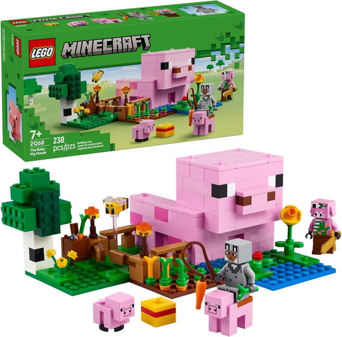 Lego Minecraft La Casa-cerdo Bebé Juguete Infantil 21268 238 Casa Cerdo
