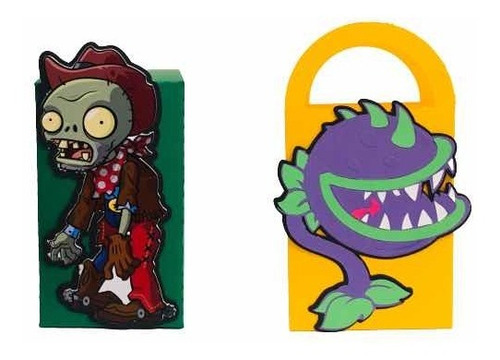 Cajitas Temáticas Mesa De Dulces Plantas &zombies 10 Pzs