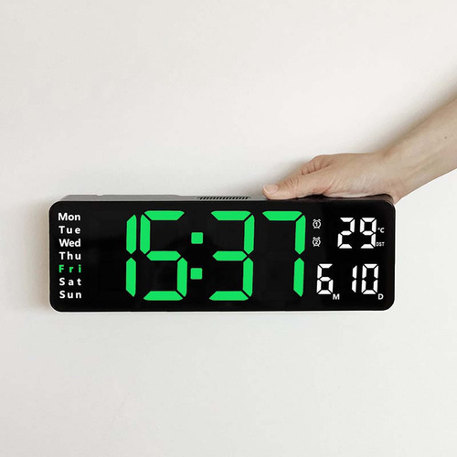 Reloj Digital Grande De 13 Pulgadas Con Fecha De Temperatura