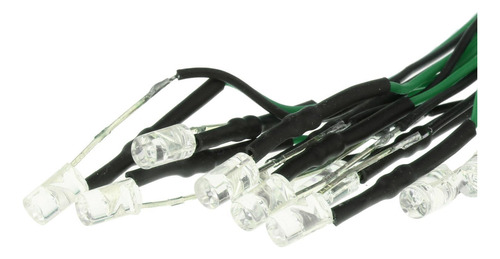 Mini Diodos Emisores De Luces Led Precableadas De 3mm, 40