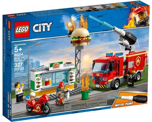 Lego City Rescate Del Incendio  327 Piezas 60214