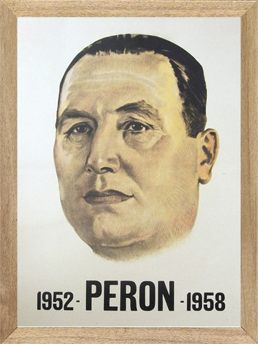 Perón Juan Domingo Cuadros Poster Enmarcado          M071