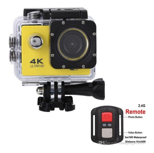 Câmera Para Carro/mergulho 4k Tft 2 Mergulho 30m 16mp Wi-fi