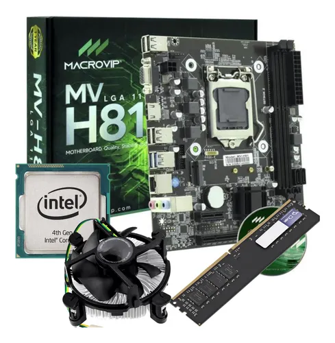 comprar Kit Upgrade Intel Core I7 4770 + Mb H81 + 16gb 1600mhz
