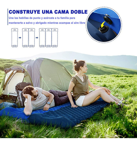 Colchon Inflable De Dormir Portátil Ultraligera Para Acampar