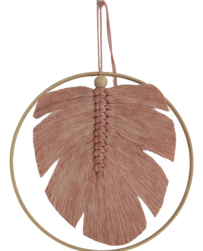 Adorno Hoja Monstera Atrapasueños Bohemio Colgante Macrame