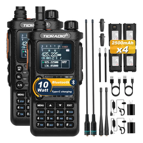 Tidradio Td-h8 - Radios De Mano Tidradio Td-h8 De 10 Vatios,